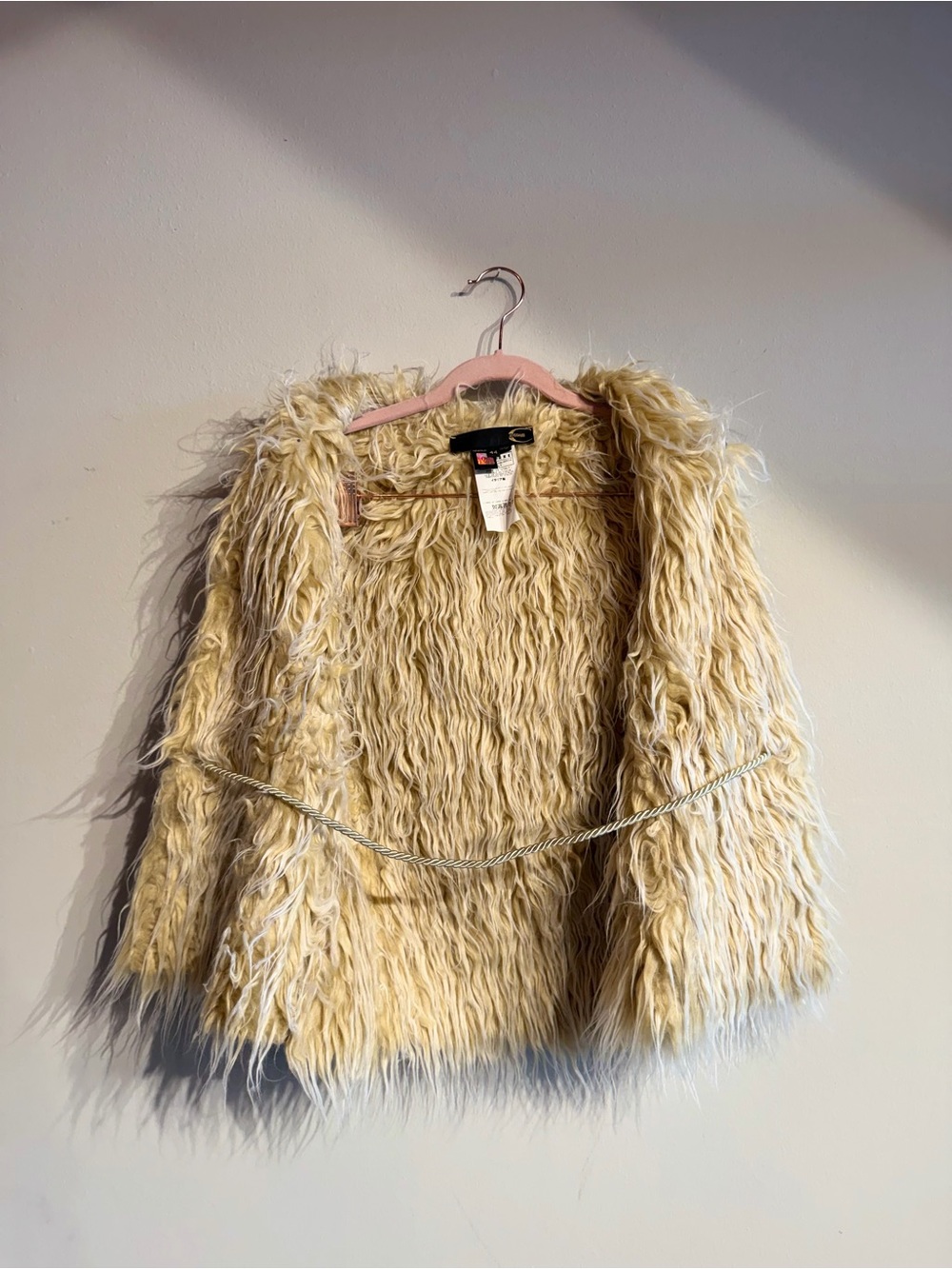 Vintage Just Cavalli Faux Fur Trim Patchwork Vest - Picture 5 of 5